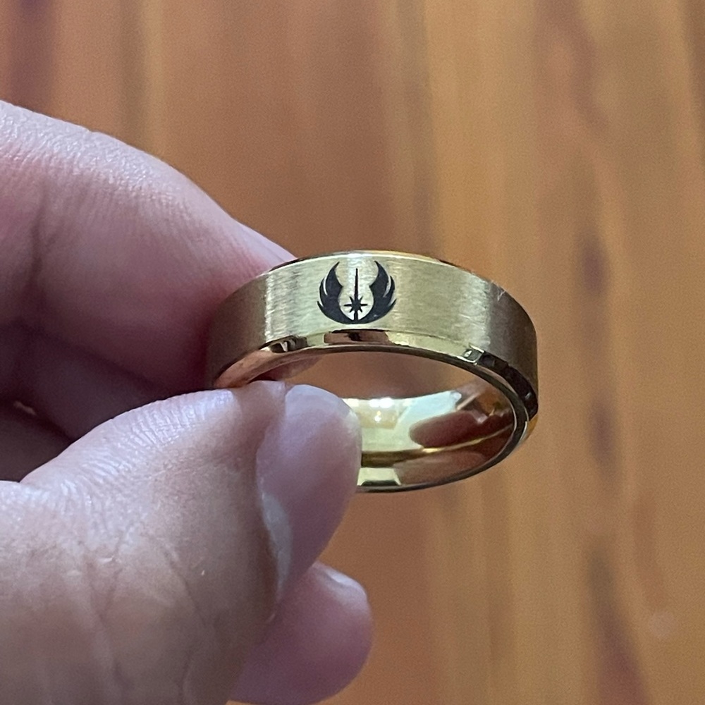 Gold stainless steel Star Wars Ring